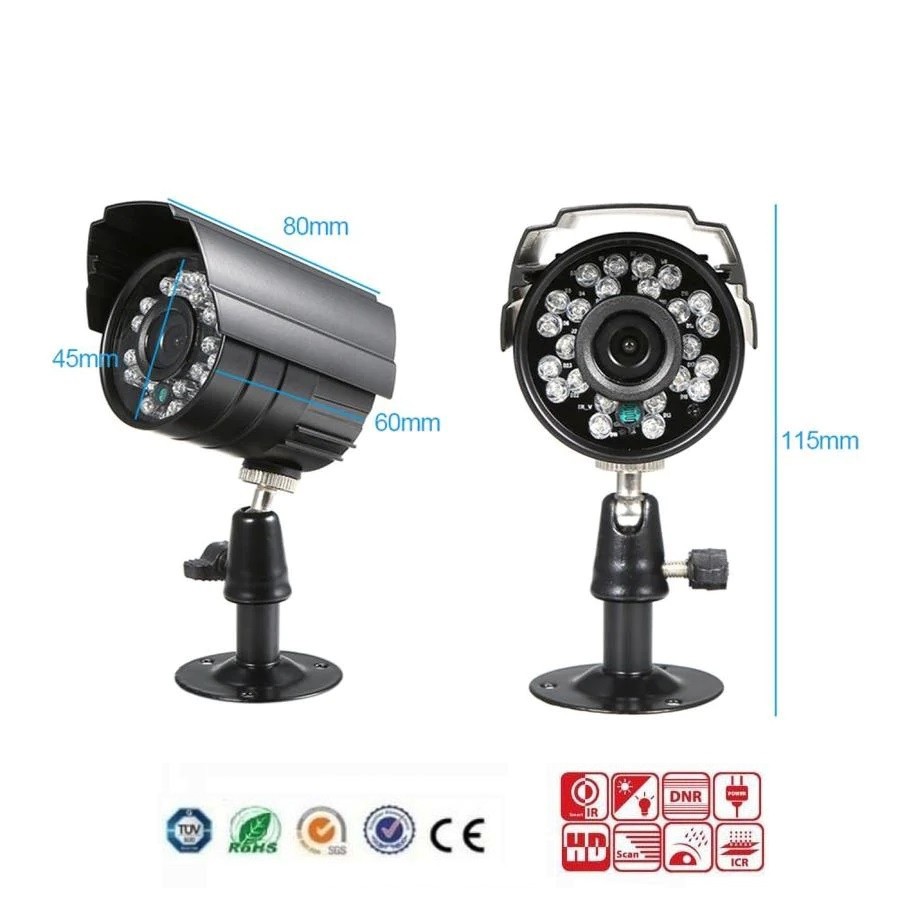 Camera supraveghere pentru sisteme CCTV, de exterior/interior cu Infra Rosu, TurboHD Night Vision, 2 MP, IR 20m, 2.8mm