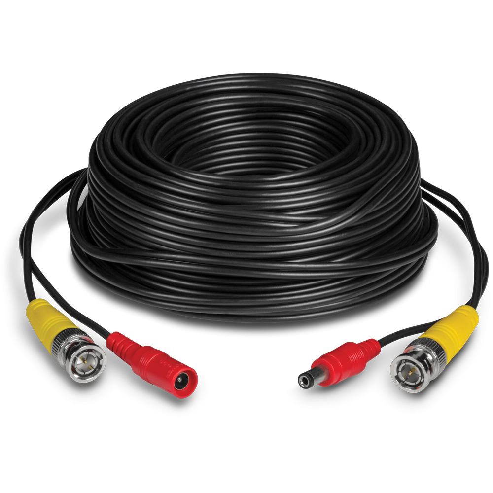 Cablu sertizat BNC+DC pentru camere supraveghere CCTV, 15 metri